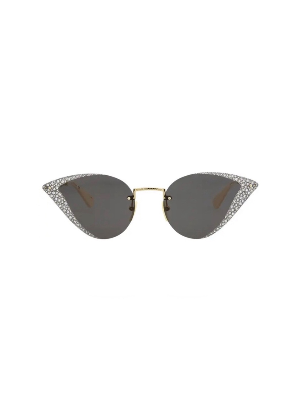 GUCCI
Gucci Women's Glitter Detail Cat Eye Sunglasses - Gold/Grey